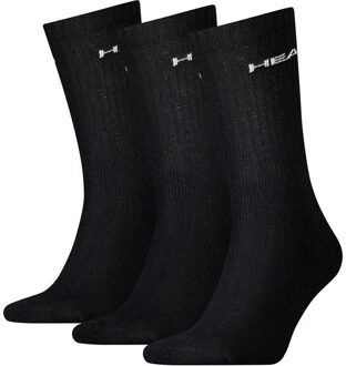 Head Crew Sock 3-pack Black-35-38 Zwart - 35/38