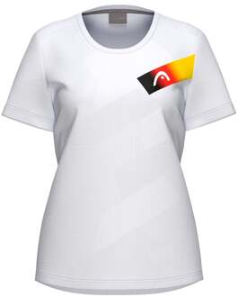 Head DTB Pro T-shirt Dames-wit - XXL