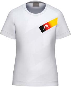 Head DTB Pro T-shirt Meisjes-wit - 128,140,152,164,176
