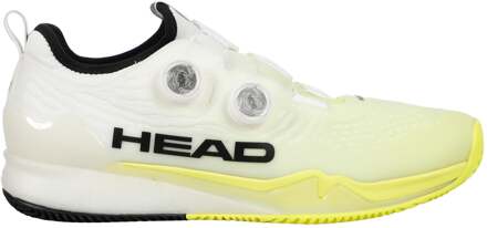 Head Endure Pro BOA Tennisschoenen Heren-Wit,Geel - 42,42.5,43,44,44.5,45,46,46.5,47,48,48.5