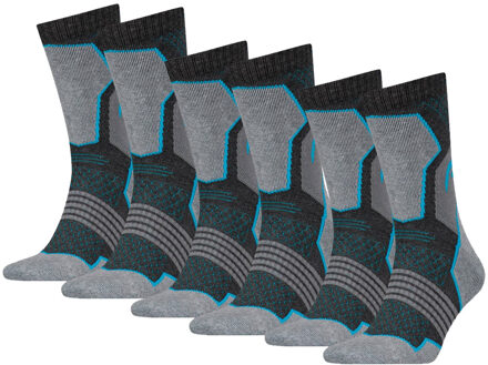 Head Hiking Crew sokken 6-pack Unisex Grey/blue-35/38 - 35/38
