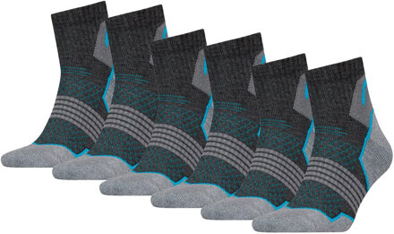Head Hiking Quarter sokken 6-pack Unisex Grey/blue-43/46 - 43/46
