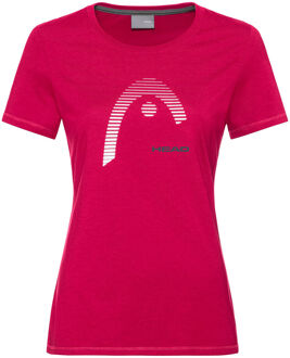 Head Lara T-shirt Dames pink - XS