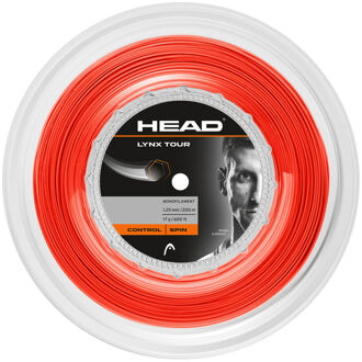 Head Lynx Tour Reel Rol Snaren 200m-Oranje - 1.30