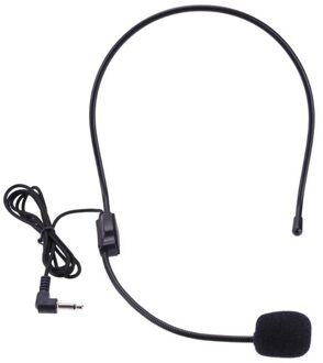 Head-Mounted Headset Microfoon Draagbare Lichtgewicht Bedrade 3.5Mm Plug Gids Lezing Toespraak Headset Microfoon Voor Onderwijs Vergadering