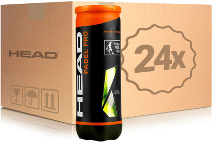 Head Padel Pro 24x Verpakking 3 Stuks In Een Doos geel - one size