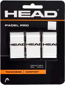 Head Padel Pro Verpakking 3 stuks wit - nosize
