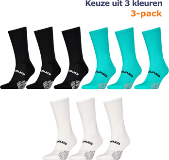 Head Padel Sokken Crew 3-pack Aqua-35/38 Blauw - 35/38