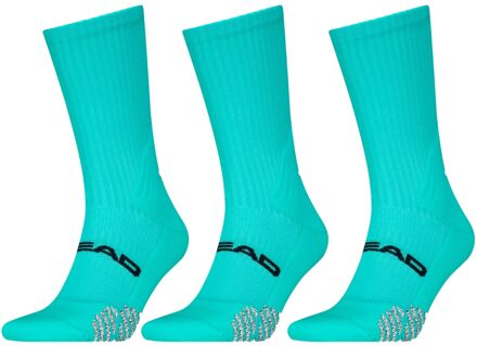 Head Padel Sokken Crew 3-pack Aqua-39/42 Blauw - 39/42