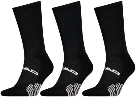 Head Padel Sokken Crew 3-pack Zwart-43/46 - 43/46