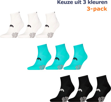 Head Padel Sokken Quarter 3-pack Zwart-43/46 - 43/46