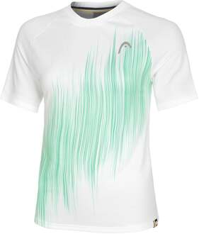 Head Performance T-shirt Dames-Wit,Turkoois - XS,S,M,L,XL,XXL
