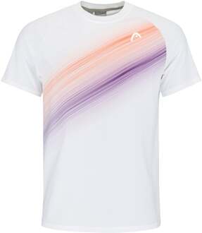 Head Performance T-shirt Heren-Wit,Oranje - S,M,L,XL,XXL,3XL