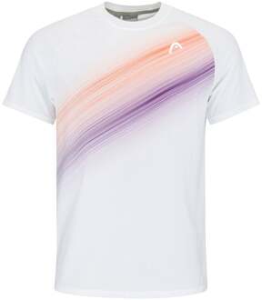Head Performance T-shirt Heren-Wit,Oranje - XL