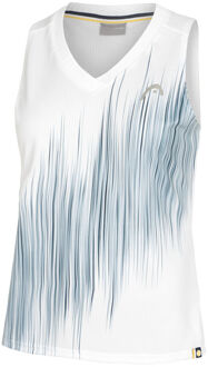 Head Performance Tanktop Dames-Wit,Donkerblauw - XS