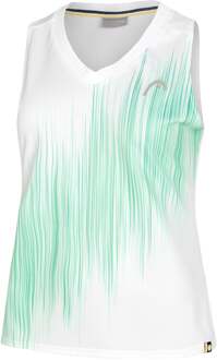 Head Performance Tanktop Dames-Wit,Turkoois - XS,S,M,L,XL,XXL