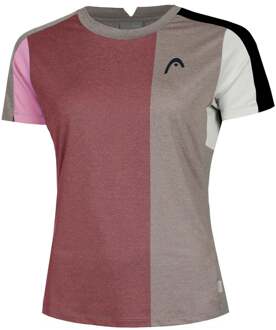Head Play Tech T-Shirt T-shirt Dames-Roze,Grijs - S