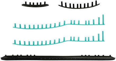 Head Prestige Boom Team 2024 Set Snaarbeschermers-Zwart,Groen - nosize