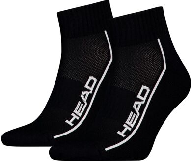 Head Quartersokken Performance 2-pack Zwart-35/38 - 35/38