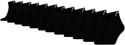 Head Quartersokken Training 12-pack Zwart-43/46 - 43/46