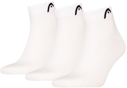 Head Quartersokken Training 3-pack Wit-39/42 - 39/42