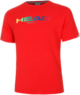 Head Rainbow T-shirt Heren rood - S,M,L,XXL