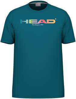 Head Rainbow T-shirt Kinderen-Petrolblauw - 128,140,152,164,176