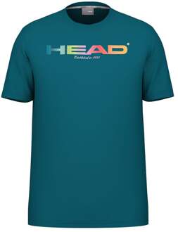 Head Rainbow T-shirt Kinderen petrolblauw - 176