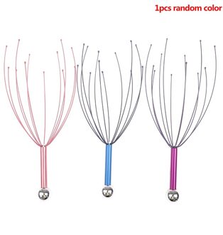 Head Relax Massager Head Hair Held Hoofdhuid Hals Equipment Stress Release Relax Massager Arts Staal Ball Massager 3