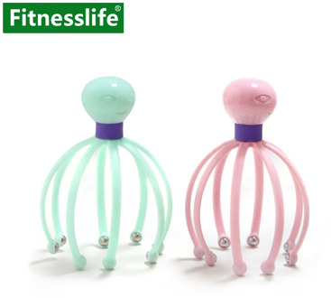 Head Scalp Massager Comb Neck Massage Roller Octopus Claws Magnetic Ball Relax SPA Hair Care for Hair Growth Stress Relief Rest