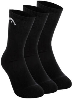 Head Short Crew Tennissokken Verpakking 3 stuks Unisex zwart - 35-38,39-42