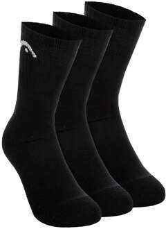Head Short Crew Tennissokken Verpakking 3 stuks Unisex zwart - 35-38