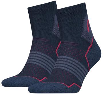 Head Sokken Hiking Quarter sokken 2-pack Unisex Pink/Blue-35/38 Blauw - 35/38