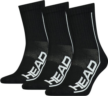 Head Sokken Performance Short Crew 3-pack Zwart-35/38 - 35/38