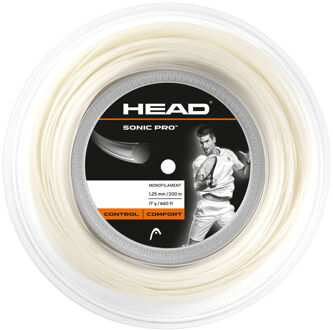 Head Sonic Pro White Tennis Tennissnaar 1.25MM - 200M
