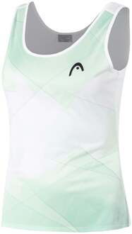 Head Spirit II Tanktop Dames-Mint,Wit - XL