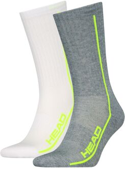 Head Sportsokken Performance 2-pack Grey Melange / Wit-35/38 Grey Melange/Wit - 35/38