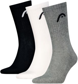 Head Sportsokken Training 3-pack Grijs / Wit / Zwart-43/46 Grijs/Wit/Zwart - 43/46