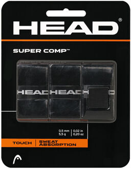 Head Super Comp Verpakking 3 Stuks-Zwart - nosize