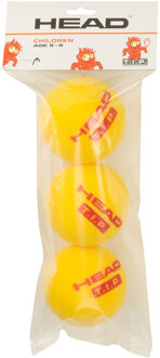 Head T.I.P. Red FOAM Ball Verpakking 3 Stuks geel - one size