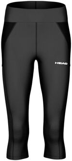 Head Tech 3/4 Tight Dames-Zwart - XS,S,M,L,XL,XXL