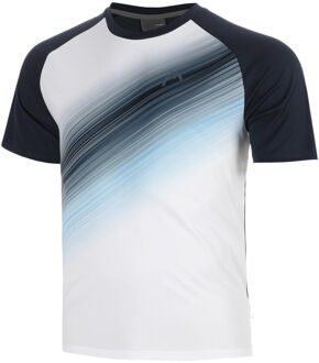 Head Topspin T-shirt Heren-donkerblauw, wit - M