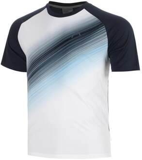 Head Topspin T-shirt Heren-donkerblauw, wit - XS,S,M,L,XL,XXL,3XL
