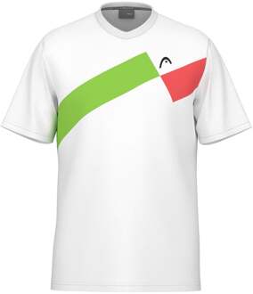 Head Topspin T-shirt Jongens-Rood,Wit - 128