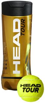 Head Tour tennis ballen (verpakking van 3) Geel - One size
