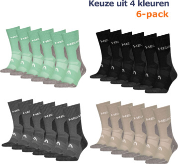 Head Wandelsokken All Climates Hiking Crew 6-pack Grijs-35/38 - 35/38