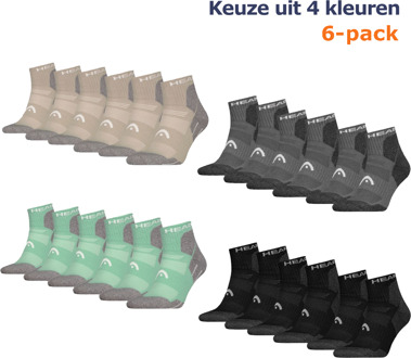 Head Wandelsokken All Climates Hiking Quarter 6-pack Grijs-39/42 - 39/42