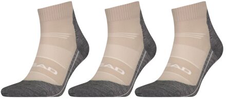 Head Wandelsokken Cool Hiking Quarter 3-pack Taupe-43/46 - 43/46