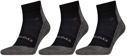 Head Wandelsokken Cool Hiking Quarter 3-pack Zwart-43/46 - 43/46