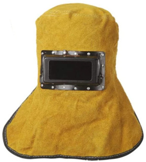 Head-Wearing Leather Protective Welding Helmet Double-Turn Welding Special Head Protective Helmet